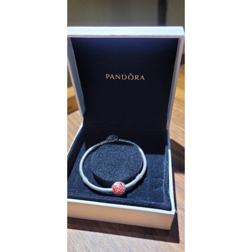 Pandora Bracelet with Rose charm